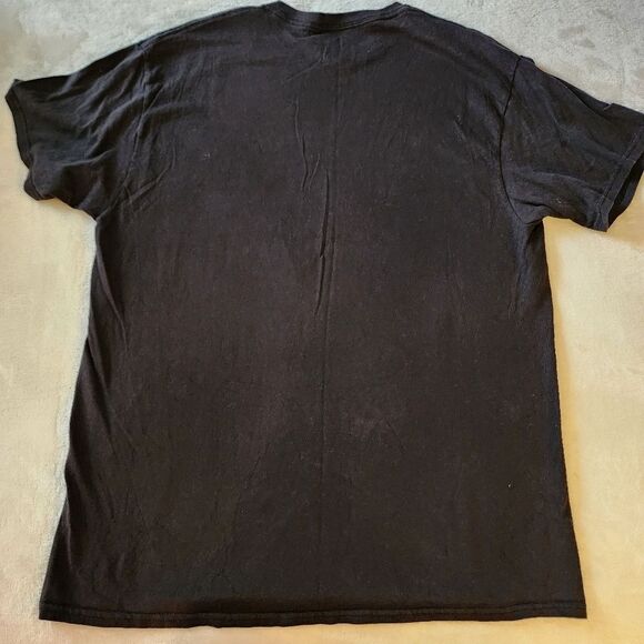 Delta Pro Weight Black Short Sleeve Tshirt With Space Cats Graphics Size Large - Picture 10 of 10